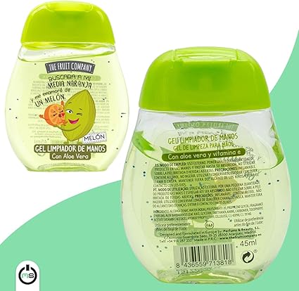 717VLOm1YjL._AC_SX425_ Gel Hidroalcohólico Melón The Fruit Company - Imagen 3