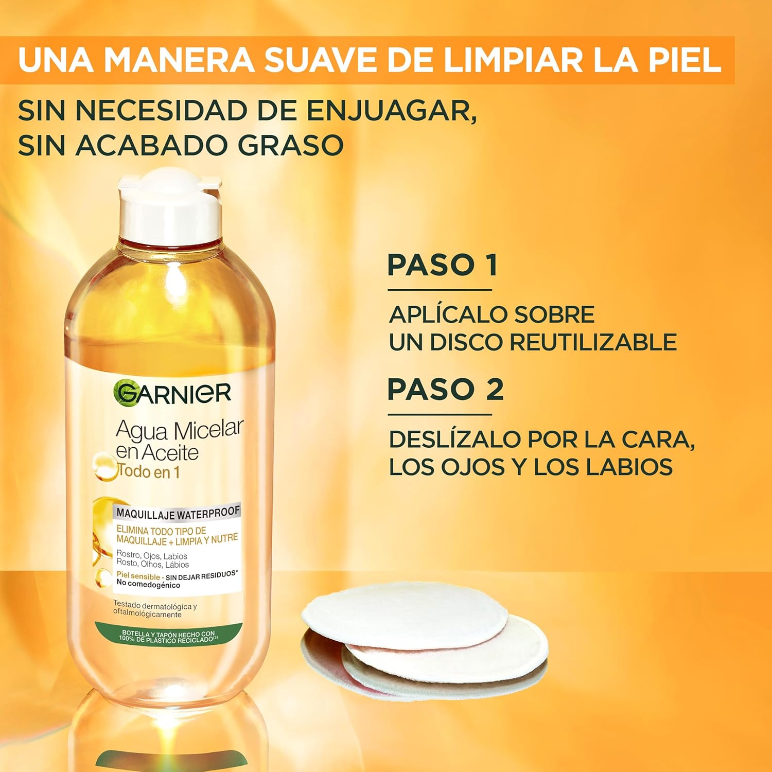 81PA6mpJsjL._AC_SL1500_ Agua Micelar en Aceite Garnier 400ml - Imagen 4
