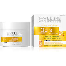 Crema Facial 3 Oils + Peptides Eveline Cosmetic