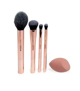 Set de Brochas + Difuminador Rose Quartz Magicstudio